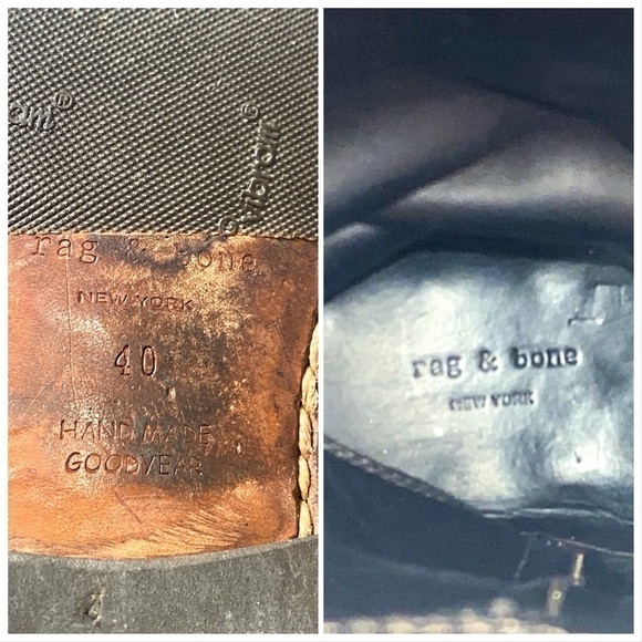 Rag & Bone Abbey  distressed brown riding boots Size 40EU - Picture 10 of 15